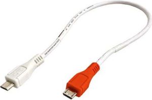 Kabel USB LAMA PLUS microUSB - microUSB 0.3 m Biały 1