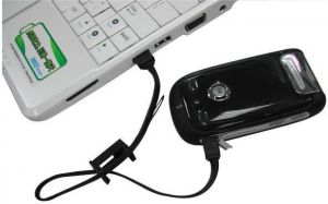 Kabel USB Logo USB-A - miniUSB 0.3 m Czarny (24904) 4