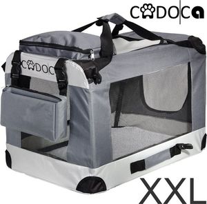 CADOCA Torba Transportowa Transporter Dla Psa Kota, szary, XXL 11