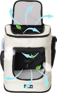 CADOCA Torba Transportowa Dla Psa Kota Kremowy 4