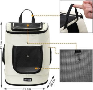 CADOCA Torba Transportowa Dla Psa Kota Kremowy 9