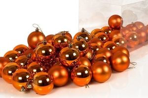 WideShop BOMBKI CHOINKOWE 6cm 54 SZT BOMBKA ZESTAW MIEDŹ 2