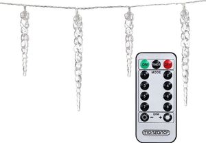 WideShop WĄŻ ŚWIETLNY SOPLE 40SZT ZIMNY BIAŁY PILOT 2