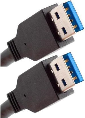 Kabel USB LAMA PLUS USB-A - USB-A 1.8 m Czarny 1