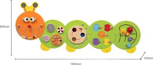 Viga Toys Panel ścienny Gąsienica duża 3