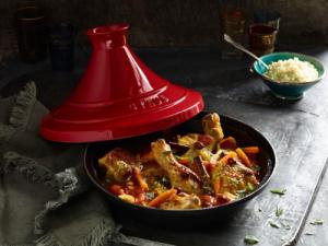 STAUB Staub Tajine 28cm round, cherry cast iron, Tagine specialities 4