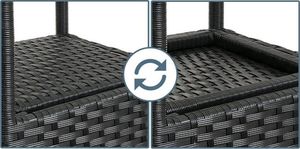 WideShop STÓŁ OKRĄGŁY POLIRATTAN OGRODOWY TARAS 60 CM 3