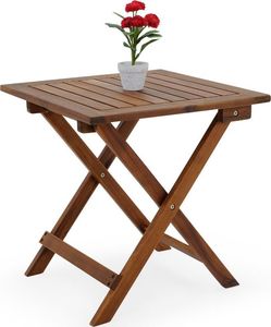 WideShop STÓŁ SKŁADANY STOLIK Z DREWNA MEBLE OGRODOWE 3