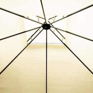 Garden Furniture STALOWY MOCNY PAWILON 3X3 KREMOWY NAMIOT OGRODOWY 4