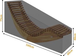 WideShop POKROWIEC FUTERAŁ PLANDEKA NA LEŻAK OGRODOWY 5