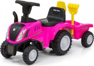 Milly Mally Jeździk Pojazd New Holland T7 Traktor różowy 1