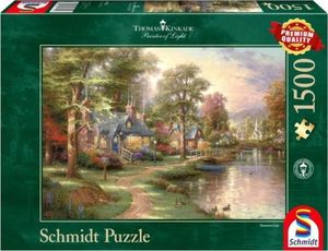 Schmidt Spiele Puzzle 1500 elementów THOMAS KINKADE Nad jeziorem 1