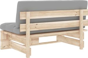 vidaXL Ogrodowa sofa środkowa z palet, impregnowane drewno sosnowe 5