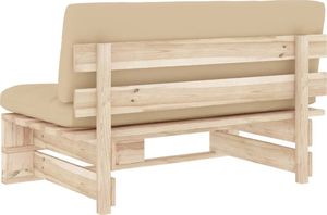 vidaXL Ogrodowa sofa środkowa z palet, impregnowane drewno sosnowe 5