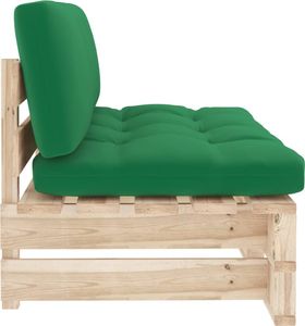 vidaXL Ogrodowa sofa środkowa z palet, impregnowane drewno sosnowe 4