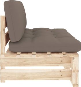 vidaXL Ogrodowa sofa środkowa z palet, impregnowane drewno sosnowe 4