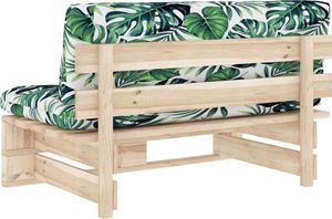 vidaXL Ogrodowa sofa środkowa z palet, impregnowane drewno sosnowe 5