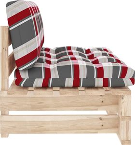 vidaXL Ogrodowa sofa środkowa z palet, impregnowane drewno sosnowe 4