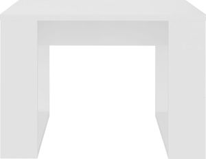 vidaXL Stolik boczny, biały, 50x50x35 cm, płyta wiórowa 5