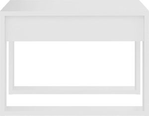 vidaXL Stolik boczny, biały, 50x50x35 cm, płyta wiórowa 6