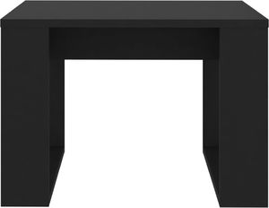 vidaXL Stolik boczny, czarny, 50x50x35 cm, płyta wiórowa 5