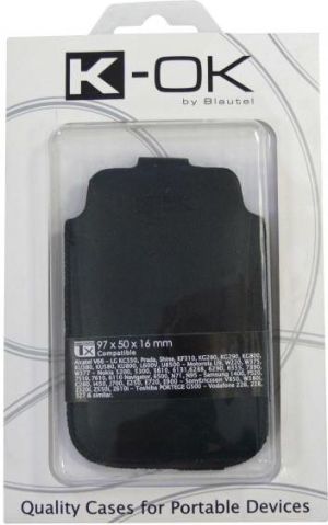 Etui na telefon, czarne, imitacja skóry 4