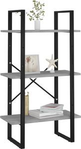 vidaXL Regał, szarość betonu, 60x30x105 cm, płyta wiórowa 4