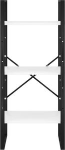 vidaXL Regał, biały, 60x30x105 cm, płyta wiórowa i metal 5