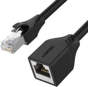 Unitek RJ-45 M-F kat.6 STP 1m (C1896BK-1M) 2