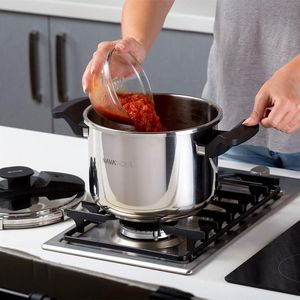 NAVA Szybkowar stalowy z pokrywką garnek ciśnieniowy szybkowarowy ACER 6 l 5