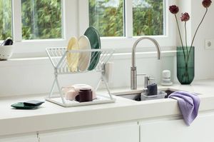 Brabantia Suszarka do naczyń składana jasno szara 139383 17