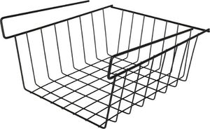 Vilde Kosz koszyk podwieszany pod półkę organizer czarny metalowy loft 27,5 cm 3