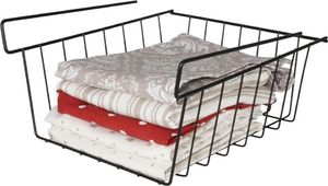 Vilde Kosz koszyk podwieszany pod półkę organizer czarny metalowy loft 27,5 cm 4