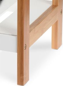 Storage Solutions Regał BAMBUSOWY stojak na buty 2 poziomy 5