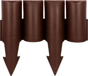 Vilde Palisada Ogrodowa, obrzeże, płotek ogrodowy do grządek, trawnika, 2,5m, brązowy 3
