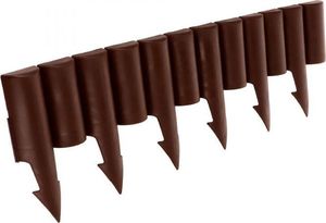Vilde Palisada Ogrodowa, obrzeże, płotek ogrodowy do grządek, trawnika, 2,5m, brązowy 4