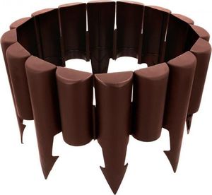 Vilde Palisada Ogrodowa, obrzeże, płotek ogrodowy do grządek, trawnika, 2,5m, brązowy 6