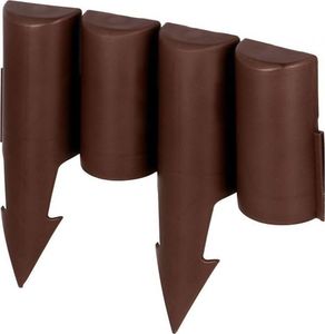 Vilde Palisada Ogrodowa, obrzeże, płotek ogrodowy do grządek, trawnika, 2,5m, brązowy 8