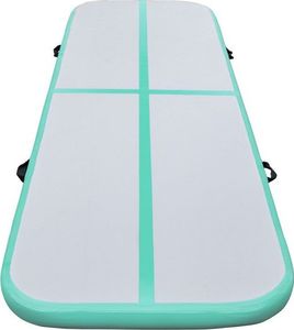 Fitness King Dmuchany materac gimnastyczny 0991-P 400 cm x 100 cm x 10 cm zielony 2