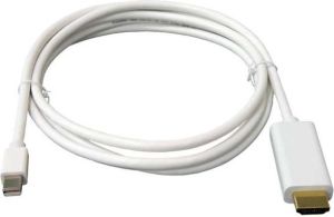 Kabel DisplayPort Mini - HDMI 2m biały 2