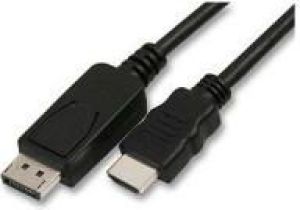 Kabel DisplayPort - HDMI 2m czarny 1