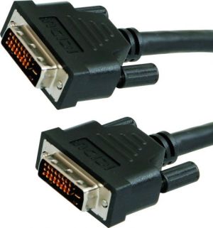 Kabel DVI-D - DVI-D 5m czarny 2