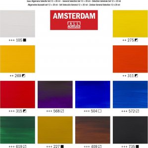 Talens Talens Amsterdam Standard Farby akrylowe 12x20ml 4