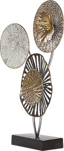 Shumee Dekoracyjna rzeźba metalowa złoto-srebrna URANIUM 2