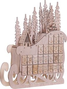 Kalendarz adwentowy Shumee Figurka dekoracyjna LED sanie 4