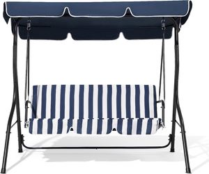 Shumee Huśtawka ogrodowa niebiesko-biała Chaplin 2