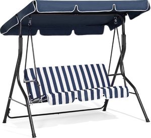 Shumee Huśtawka ogrodowa niebiesko-biała Chaplin 3