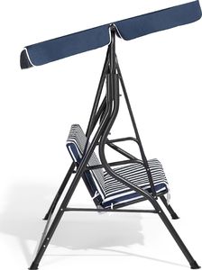 Shumee Huśtawka ogrodowa niebiesko-biała Chaplin 4