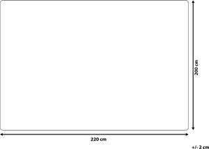 Shumee Koc 200 x 220 cm biały CHAAB 5