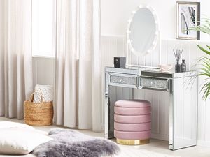 Shumee Konsola 2 szuflady lustrzana srebrna TILLY 2